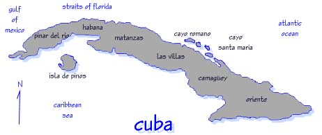 cuba map